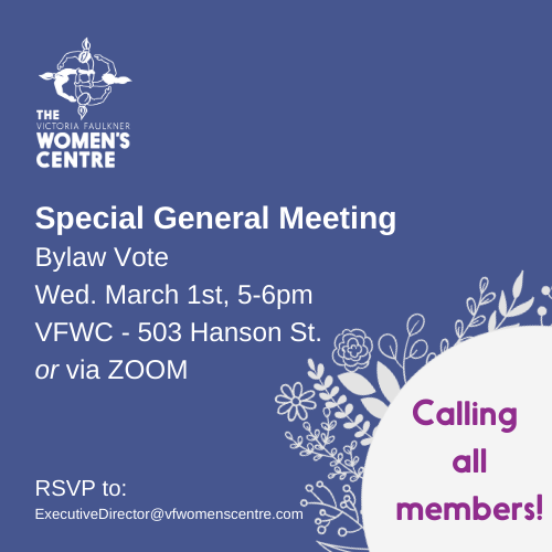 Special General Meeting - Bylaw Updates happening March 1st 2023